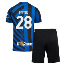 Inter Milan Benjamin Pavard #28 Hemmaställ Barn 2024-25 Korta ärmar (+ Korta byxor)